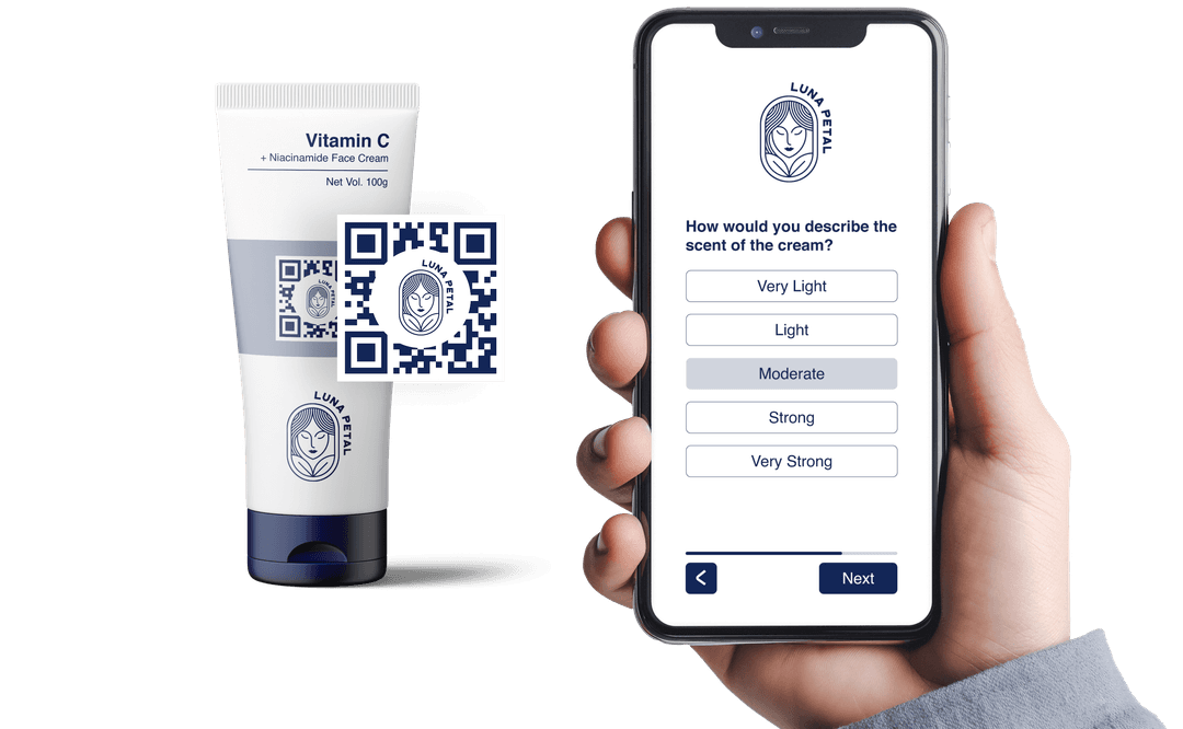 Phone screen with feedback form